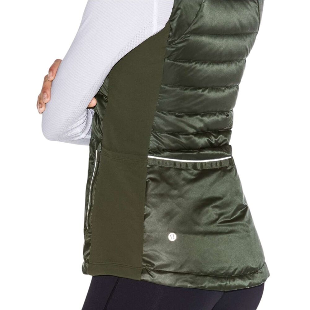 Lululemon Down For A Run Vest Gator Green - Picture 5 of 8